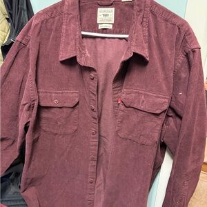Levi's Burgundy Corduroy Shirt